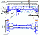 Кран мостовой электрический однобалочный опорный, г/п 16 т (до 7,5 м)